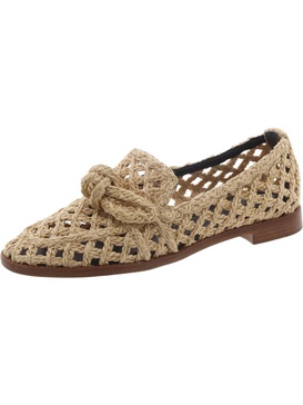 womens woven eyelet flat shoes