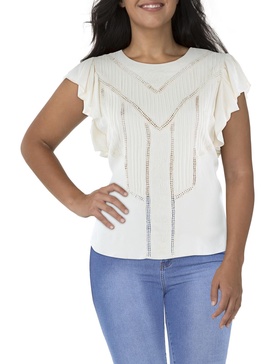 womens embroidered pintuck blouse