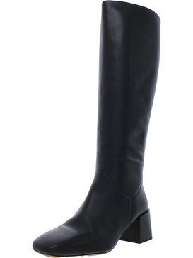 kendra womens leather square toe knee-high boots