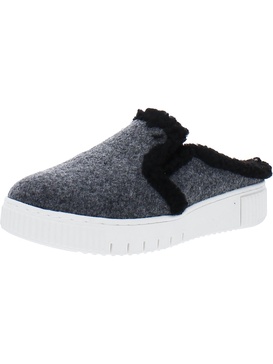 truly-cozy womens faux fur lined slip on mules