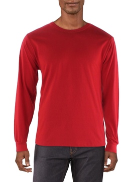 mens crewneck long sleeve t-shirt