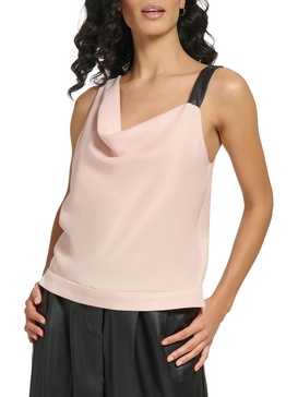 womens cowl neck slouchy cami