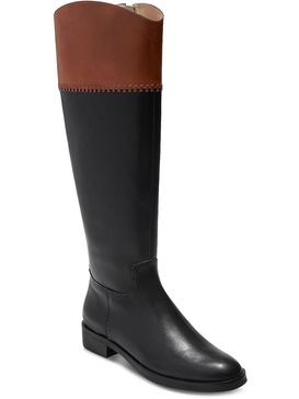 adaline womens leather tall knee-high boots