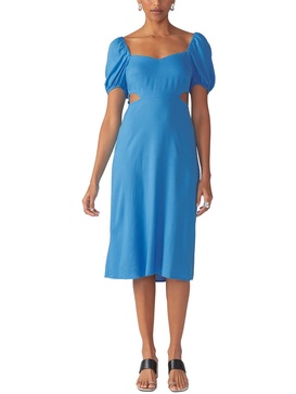 womens cut-out mid-calf midi dress