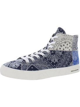 mesa mens canvas lifestyle high-top sneakers