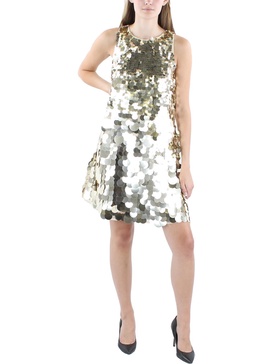 womens sequined above knee mini dress