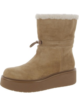 bellingham womens suede flatform winter & snow boots