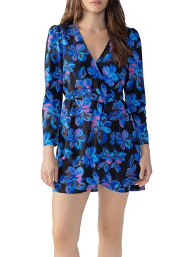 womens daytime mini wrap dress