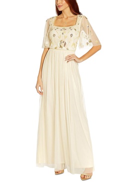 womens embellished maxi evening dress