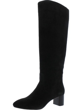 gia womens faux suede riding knee-high boots