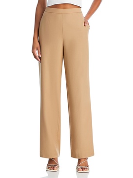 womens high rise sretch wide leg pants