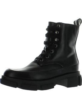 ander womens pull on ankle combat & lace-up boots