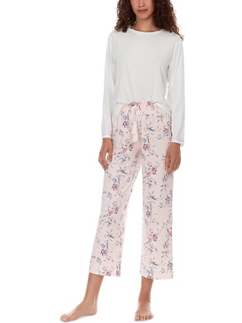 womens floral print 2pc pajama gift set