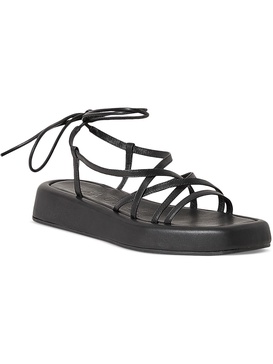 beau-n womens leather strappy lace-up