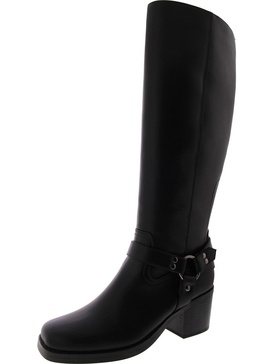 laile 2 womens faux leather harness knee-high boots