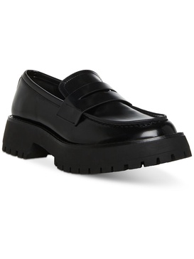 heaathr womens patent lug sole loafers