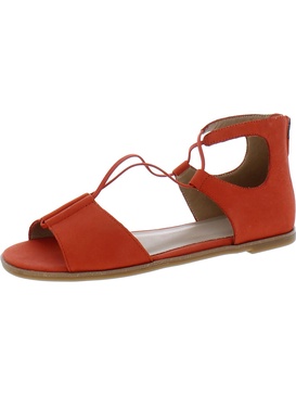 rose  womens leather open toe ankle strap