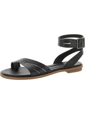 greene womens leather toe loop ankle strap