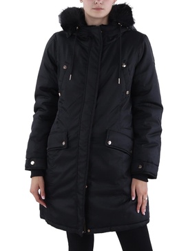 womens insulated hooded parka coat