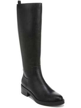 blythe womens faux leather wide calf knee-high boots