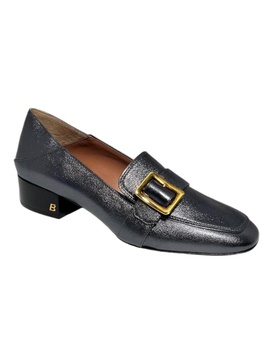 janelle 6217720 ladies metal gray loafers leather