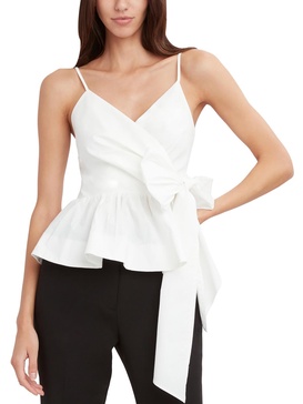 womens wrap peplum wrap top