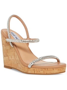 udell womens strappy slip-on wedge sandals