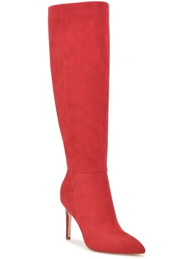 richy2 womens faux suede pumps knee-high boots