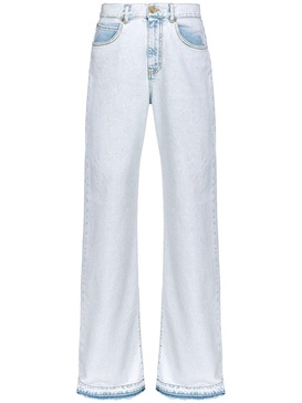 five-pocket wide-leg jeans