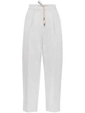 BRUNELLO CUCINELLI Slouchy Cotton-Linen Pants (Size IT 40) - Effortless Chic for SS24