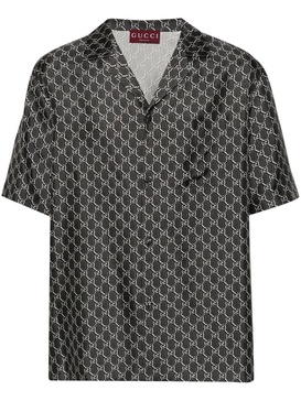 Grey GG-Print Shirt