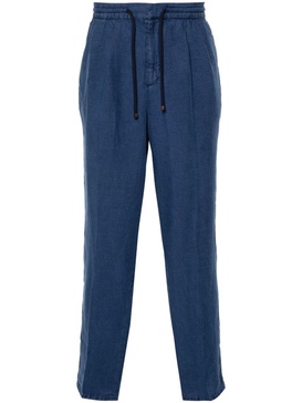 linen tapered trousers