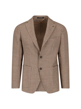 Tagliatore Houndstooth Patterned Single-Breasted Blazer