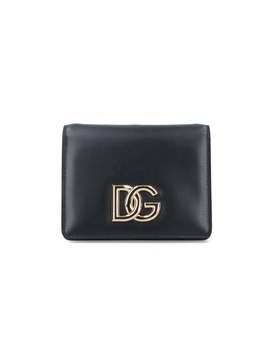 Dolce & Gabbana Logo-Plaque Foldover Top Crossbody Bag