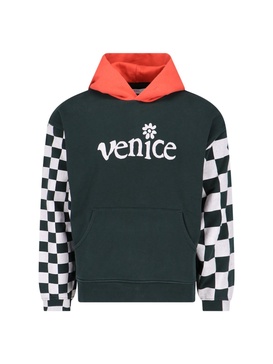 Erl Venice Checkered Long Sleeved Hoodie