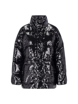 Michael Michael Kors Sequin Embellished Puffer Jacket