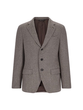 Single-breasted virgin wool blazer