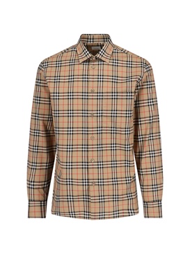 Burberry Men Embroidered Poplin Shirt