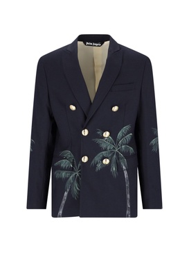 Printed Double Breast Blazer