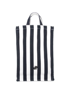 Striped tote bag