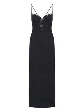 Neckline long dress