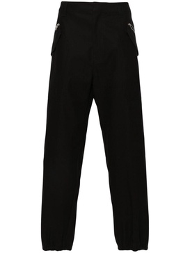 gabardine cargo trousers