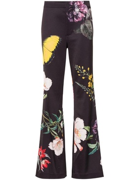 Alice + Olivia Ronnie Printed Trousers