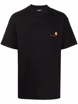 logo-embroidered cotton T-shirt