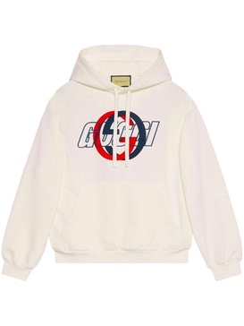 Cotton jersey hooded sweatshirt