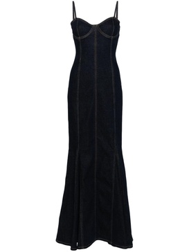 Alice + Olivia Natacha Denim Maxi Dress