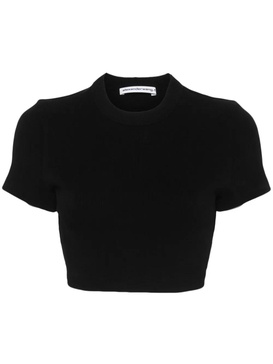 Alexander Wang Cropped Short Sleeve Top Clothing