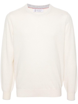 Cashmere crew neck sweater