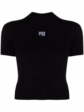 T By Alexander Wang Logo Viscose Top