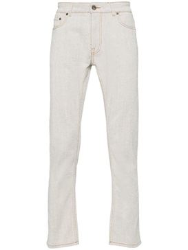 slim-fit cotton jeans